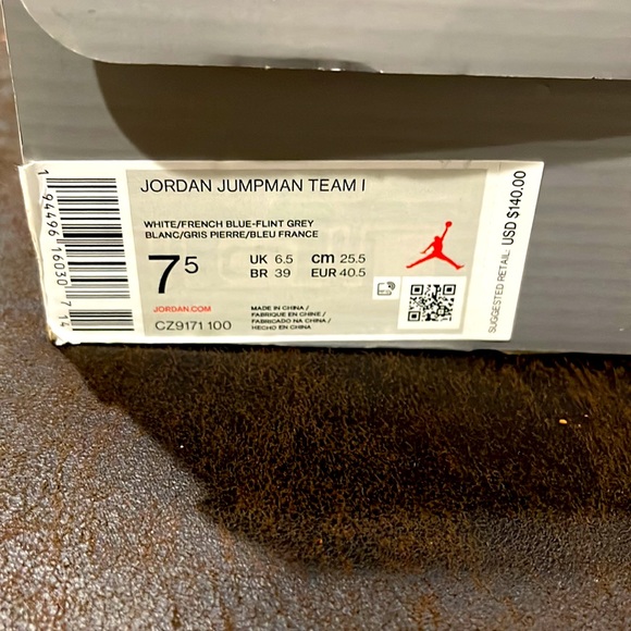 Nike Air Jordan Jumpman Team 1 Size 7.5 VNDS Dunks Kobe Lebron - Picture 6 of 8